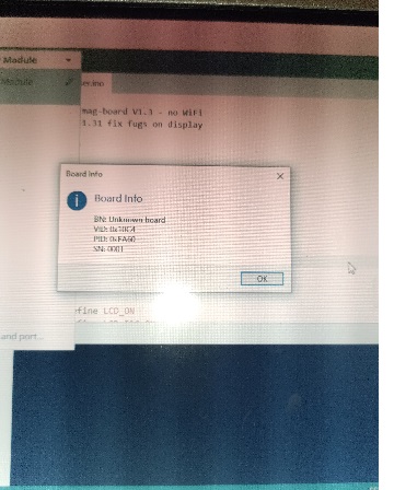 Arduino IDE — Board Info bilinmeyen kart hatası gösteriyor
